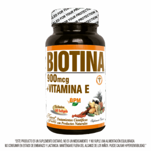 Mr. & Mrs. Suplemento Capilar Biotina 900 mcg + Vitamina E