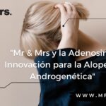 Aplicación de tratamiento capilar con adenosina para fortalecer el cabello y combatir la alopecia androgenética